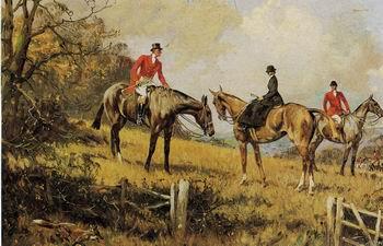 unknow artist Classical hunting fox, Equestrian and Beautiful Horses, 081. France oil painting art